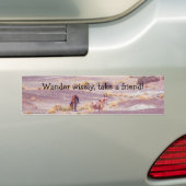 Amerikaanse woestijnpaarden P8670 Bumpersticker (Op auto)
