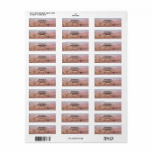 Amerikaanse woestijnpaarden P8670 Etiket (Full Sheet)