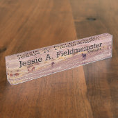 Amerikaanse woestijnpaarden P8670 Naambordje (Zijkant)