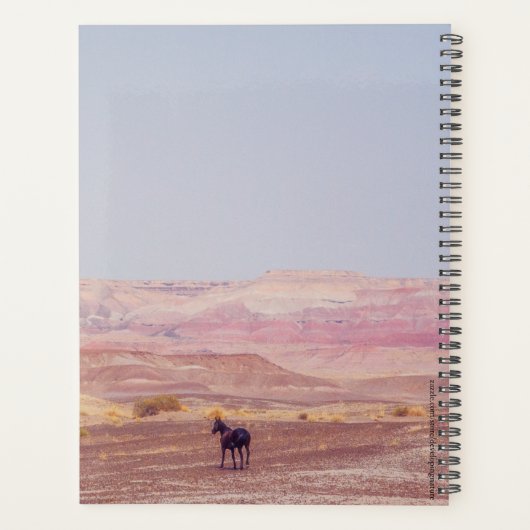 Amerikaanse woestijnpaarden P8670 Planner (Achterkant)