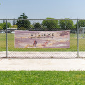 Amerikaanse woestijnpaarden P8670 Spandoek (Insitu)