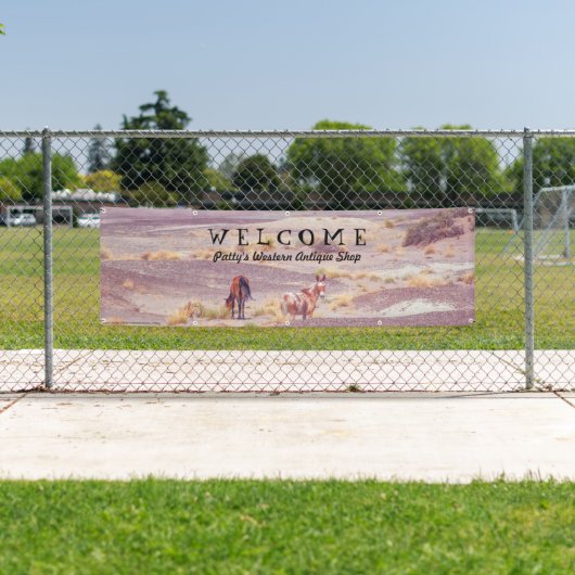 Amerikaanse woestijnpaarden P8670 Spandoek (Insitu)