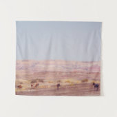 Amerikaanse woestijnpaarden P8670 Wandkleed (Voorkant (horizontaal))