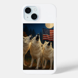 Amerikaanse wolfpack iPhone 15 case