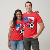 Amerikaanse World Soccer Fan Tshirts (Unisex)
