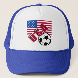 Amerikaanse World Soccer Fan Tshirts Trucker Pet