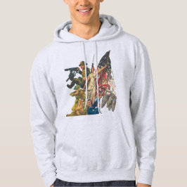 Amerikaanse WW1-propagandaposter mash-up Hoodie
