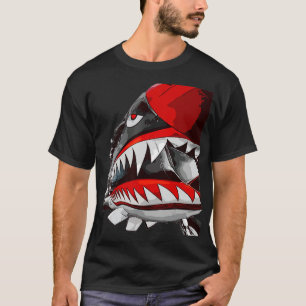 Amerikaanse WW2 vliegtuigen P40 Warhawk vliegtuig T-shirt