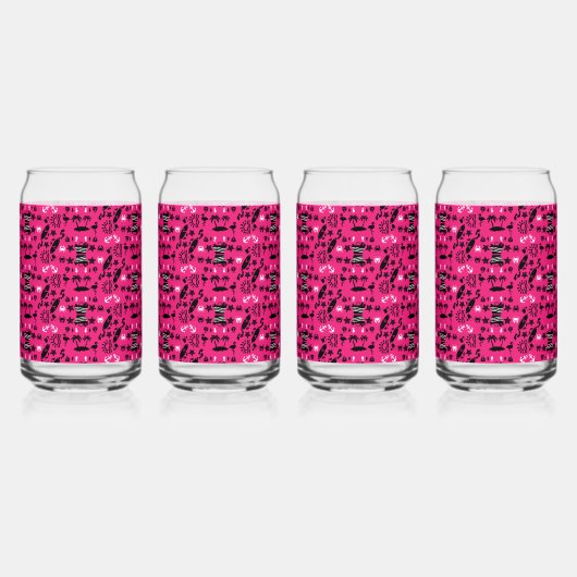 Amerikaanse zand en strand decor blikvorm glas (Achterkant)