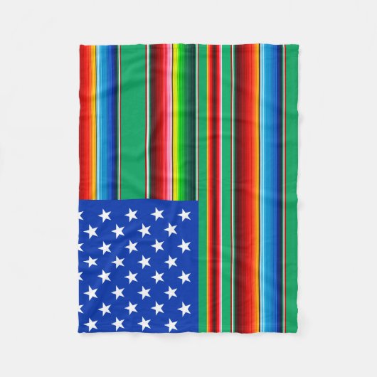 Amerikaanse Zarape Fleece Deken (Voorkant)