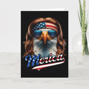 Amerikaanse Zeearend 4 juli Eagle Mullet Funny Man Kaart