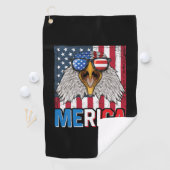 Amerikaanse Zeearend 4 juli Golfhanddoek (Insitu)