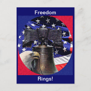 Amerikaanse Zeearend, Bel en Vlag Briefkaart