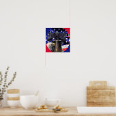 Amerikaanse Zeearend, Bel en Vlag Poster (Keuken)