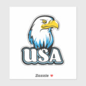 Amerikaanse zeearend (beperkte blauwe editie) sticker (Vel)