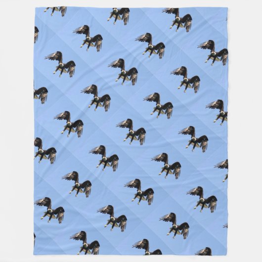Amerikaanse zeearend eert troepen Amerikaanse patr Fleece Deken (Voorkant)