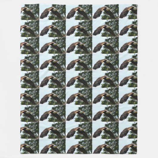 Amerikaanse zeearend eert troepen Amerikaanse patr Fleece Deken (Voorkant)