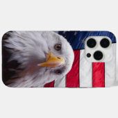 Amerikaanse zeearend en Amerikaanse vlag Case-Mate iPhone Case (Achterkant (horizontaal))