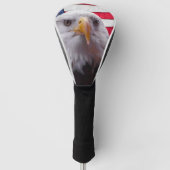 Amerikaanse zeearend en Amerikaanse vlag Golfheadcover (Voorkant)