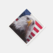 Amerikaanse zeearend en Amerikaanse vlag Servet (Hoek)