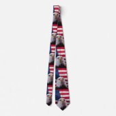 Amerikaanse zeearend en Amerikaanse vlag Stropdas (Achterkant)