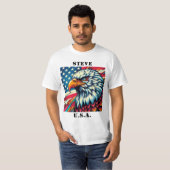 Amerikaanse zeearend heren T-shirt (Voorkant volledig)