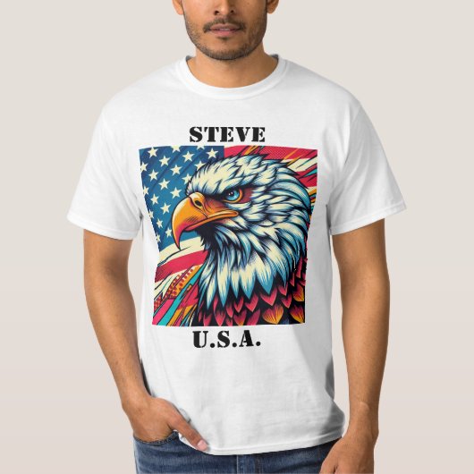 Amerikaanse zeearend heren T-shirt (Voorkant)