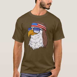 Amerikaanse Zeearend Mullet 4 juli Grappig USA T-shirt