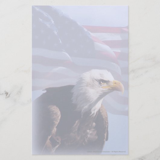 Amerikaanse Zeearend Persoonlijk Briefpapier (Voorkant)