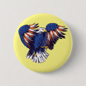 Amerikaanse Zeearend Ronde Button 5,7 Cm (Voorkant)