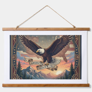 Amerikaanse Zeearend Tapijt – Vintage Amerika Hangend Wandkleed