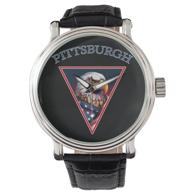 Amerikaanse Zeearend uit Pittsburgh Horloge (Voorkant)