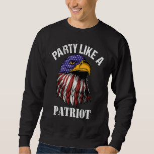 Amerikaanse Zeearend Vlag 4 Juli Feest Als Een Pa Trui