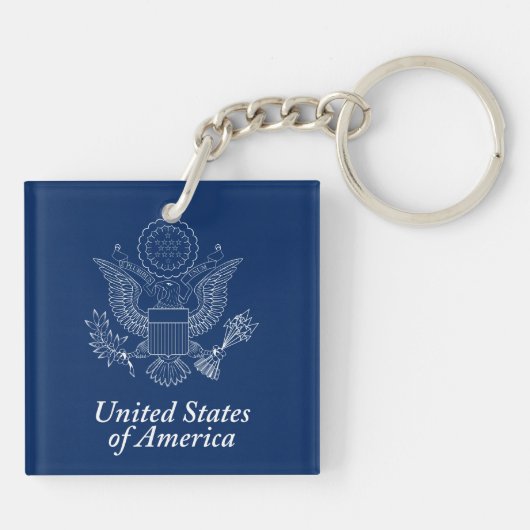 Amerikaanse zeehond sleutelhanger (Achterkant)
