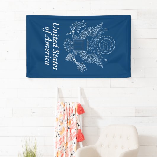 Amerikaanse zeehond spandoek (Insitu)