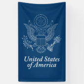 Amerikaanse zeehond spandoek (Verticaal)