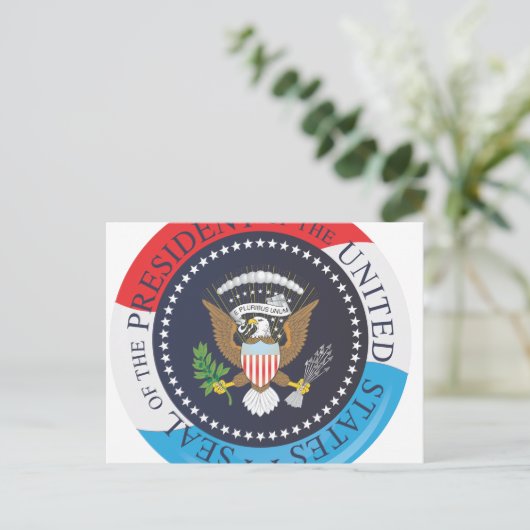 Amerikaanse zegel briefkaart (Staand voorkant)