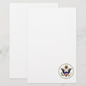 Amerikaanse zegel briefpapier (Voorkant / Achterkant)