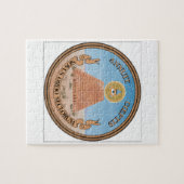 Amerikaanse zegel legpuzzel (Horizontaal)