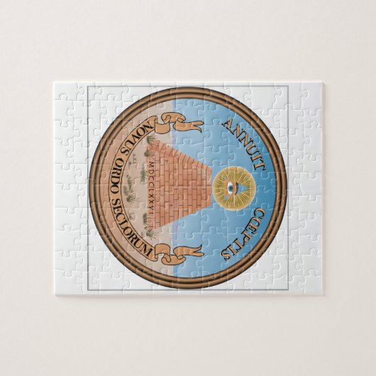 Amerikaanse zegel legpuzzel (Horizontaal)