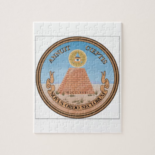 Amerikaanse zegel legpuzzel (Verticaal)