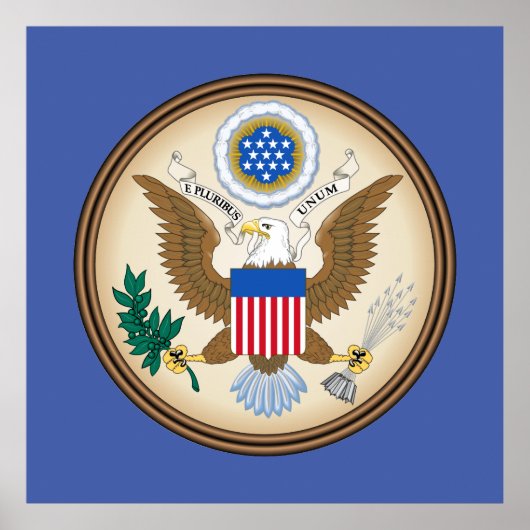 Amerikaanse zegel poster (Voorkant)