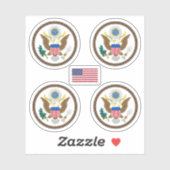 Amerikaanse zegel sticker (Vel)