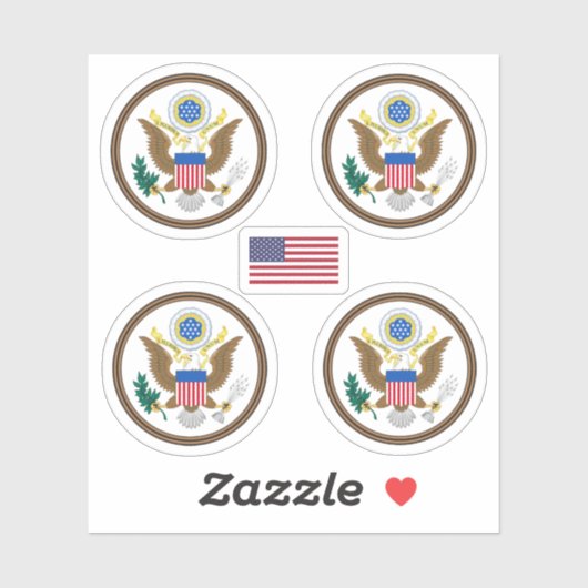 Amerikaanse zegel sticker (Vel)