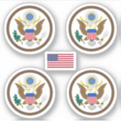 Amerikaanse zegel sticker (Voorkant)