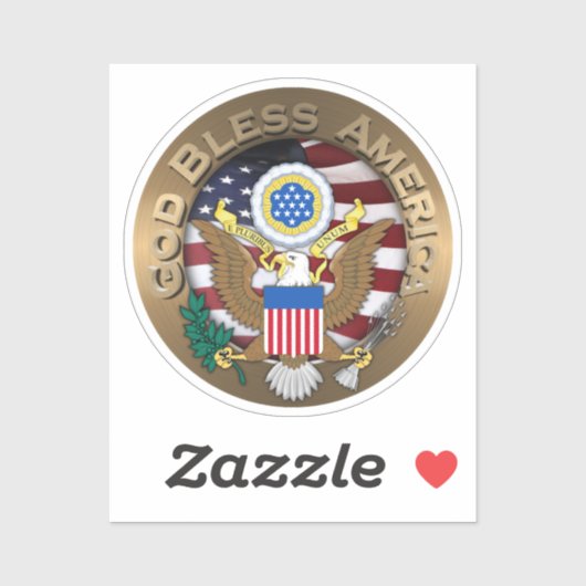 Amerikaanse zegel sticker (Vel)