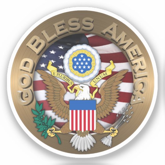 Amerikaanse zegel sticker (Voorkant)