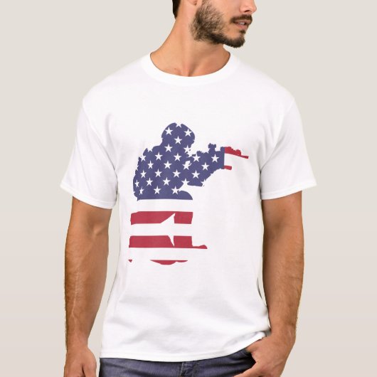Amerikaanse zegel t-shirt (Voorkant)