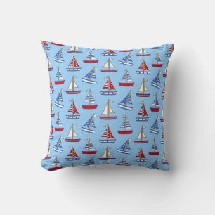 Amerikaanse zeilboot Pillow Kussen