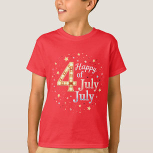 Amerikaanse ziel: Klassieke 4 juli-sfeer T-shirt